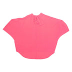Womens Blouse Pink High Neck XL