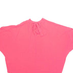 Womens Blouse Pink High Neck XL