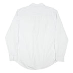 TOMMY HILFIGER Mens White & Green Check Shirt XL Classic Cotton Blend Long