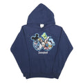 DISNEY Mens Blue Disneyland Resort Pullover Hoodie M Cartoon Print