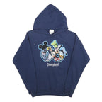 DISNEY Mens Blue Disneyland Resort Pullover Hoodie M Cartoon Print