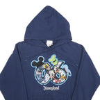 DISNEY Mens Blue Disneyland Resort Pullover Hoodie M Cartoon Print