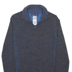 PATAGONIA Womens Blue Jumper Pullover Plain Round Neck Tight Knit M Wool Winter