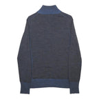 PATAGONIA Womens Blue Jumper Pullover Plain Round Neck Tight Knit M Wool Winter