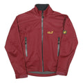 JACK WOLFSKIN Womens Maroon Softshell Jacket UK 10 Polyester Blend Outdoor Zip