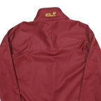 JACK WOLFSKIN Womens Maroon Softshell Jacket UK 10 Polyester Blend Outdoor Zip