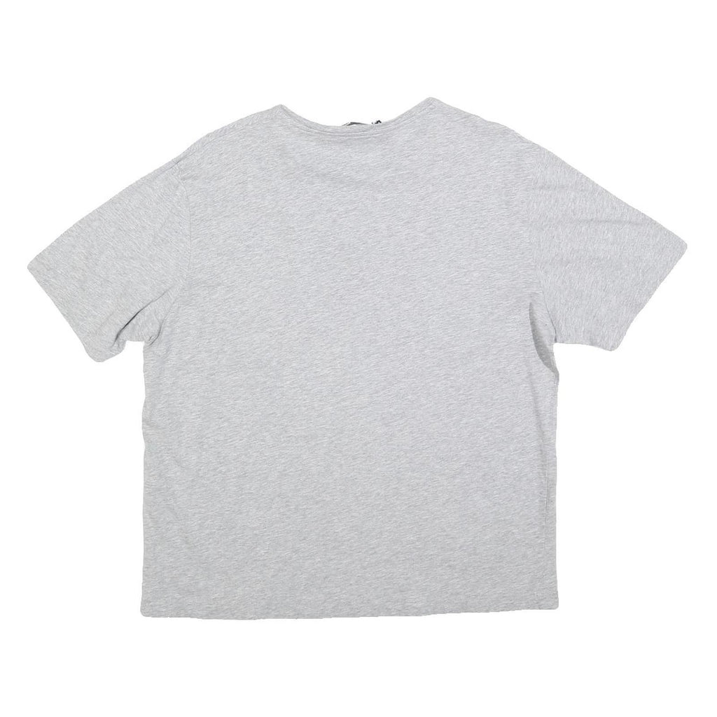 LOVE MOSCHINO Womens Grey Silver Logo Short Sleeve Crew Neck T-Shirt UK 8