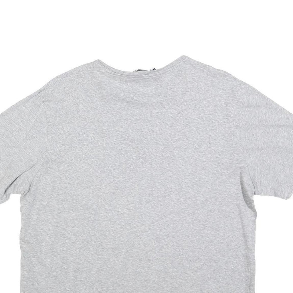 LOVE MOSCHINO Womens Grey Silver Logo Short Sleeve Crew Neck T-Shirt UK 8