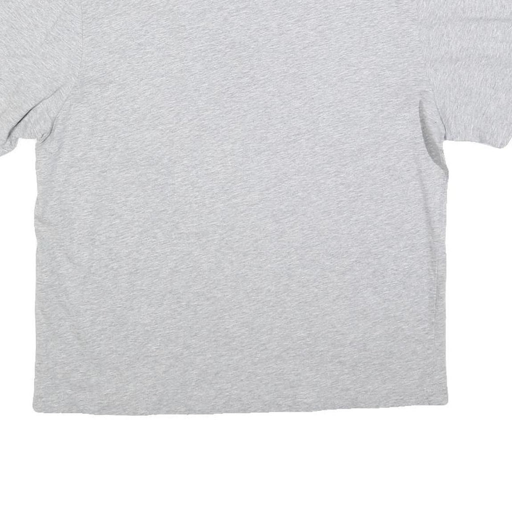 LOVE MOSCHINO Womens Grey Silver Logo Short Sleeve Crew Neck T-Shirt UK 8