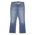 LEVI'S Womens Blue Regular Bootcut Denim Rinse W28 L28 Classic Jeans Zip