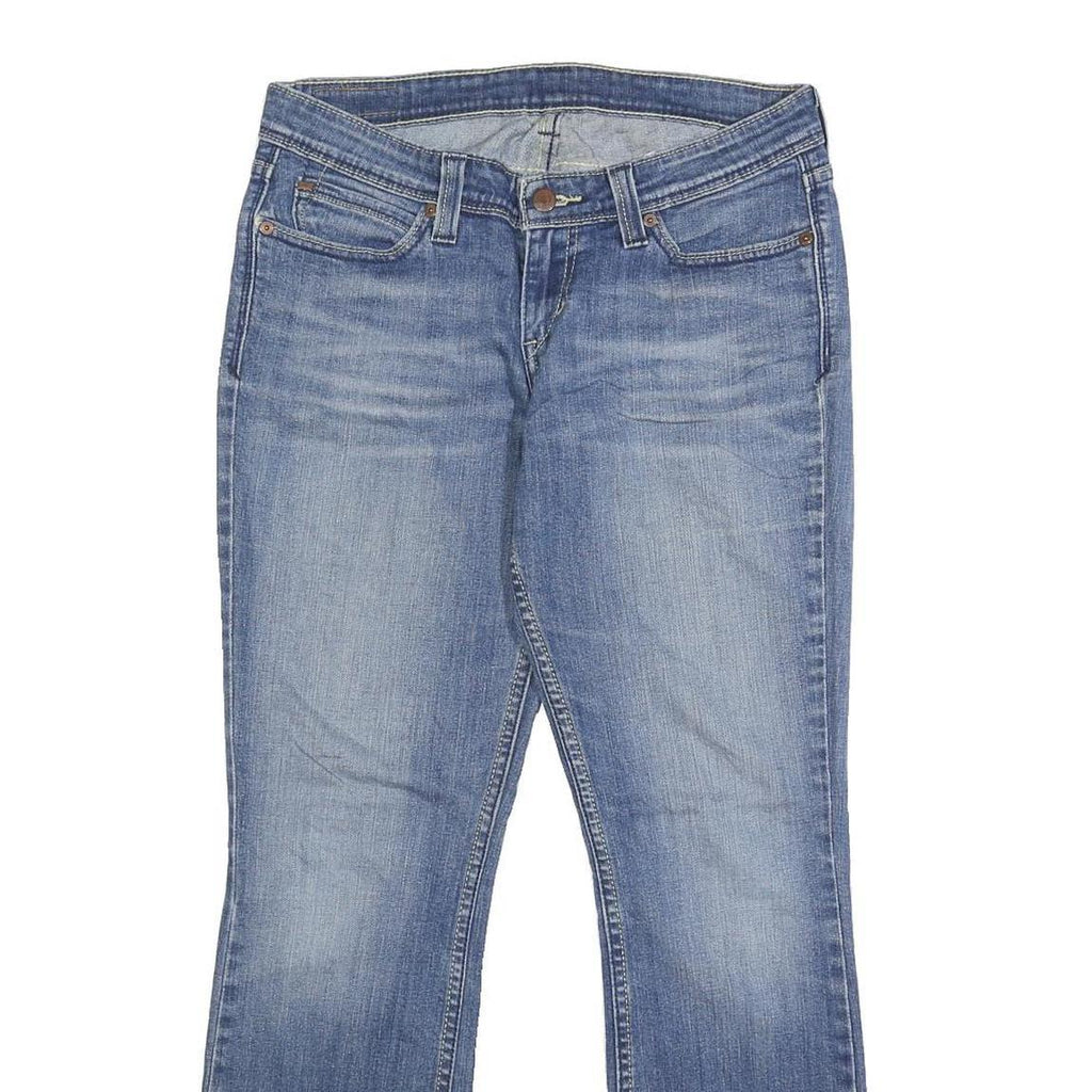 LEVI'S Womens Blue Regular Bootcut Denim Rinse W28 L28 Classic Jeans Zip