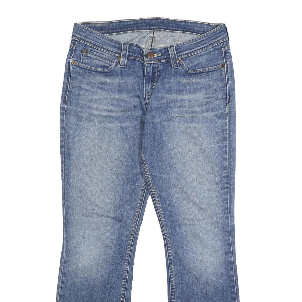 LEVI'S Womens Blue Regular Bootcut Denim Rinse W28 L28 Classic Jeans Zip