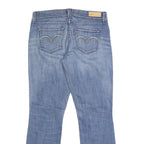 LEVI'S Womens Blue Regular Bootcut Denim Rinse W28 L28 Classic Jeans Zip