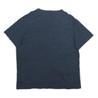 POLO RALPH LAUREN Mens Blue V-Neck T-Shirt XL Cotton Classic Crew Neck