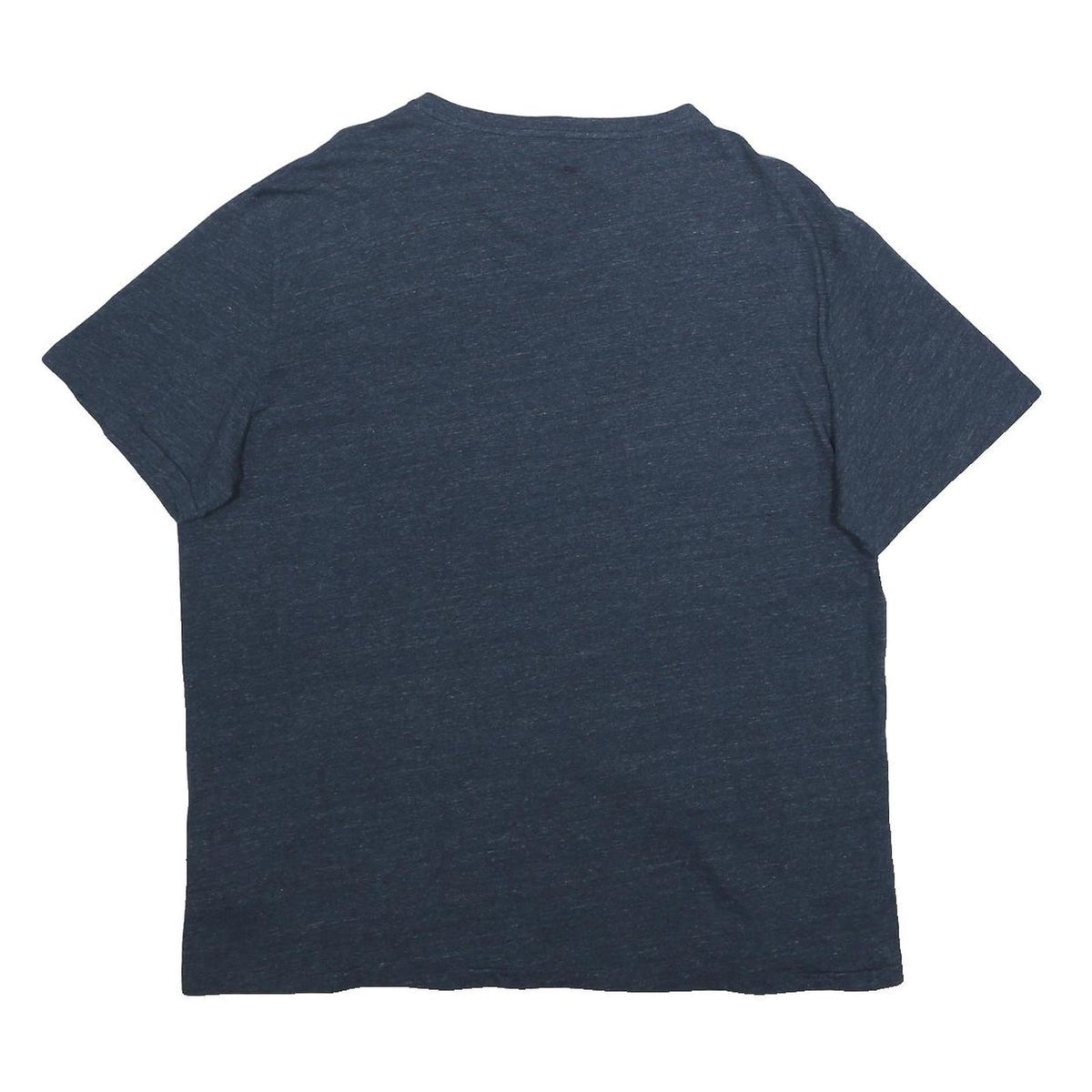 POLO RALPH LAUREN Mens Blue V-Neck T-Shirt XL Cotton Classic Crew Neck
