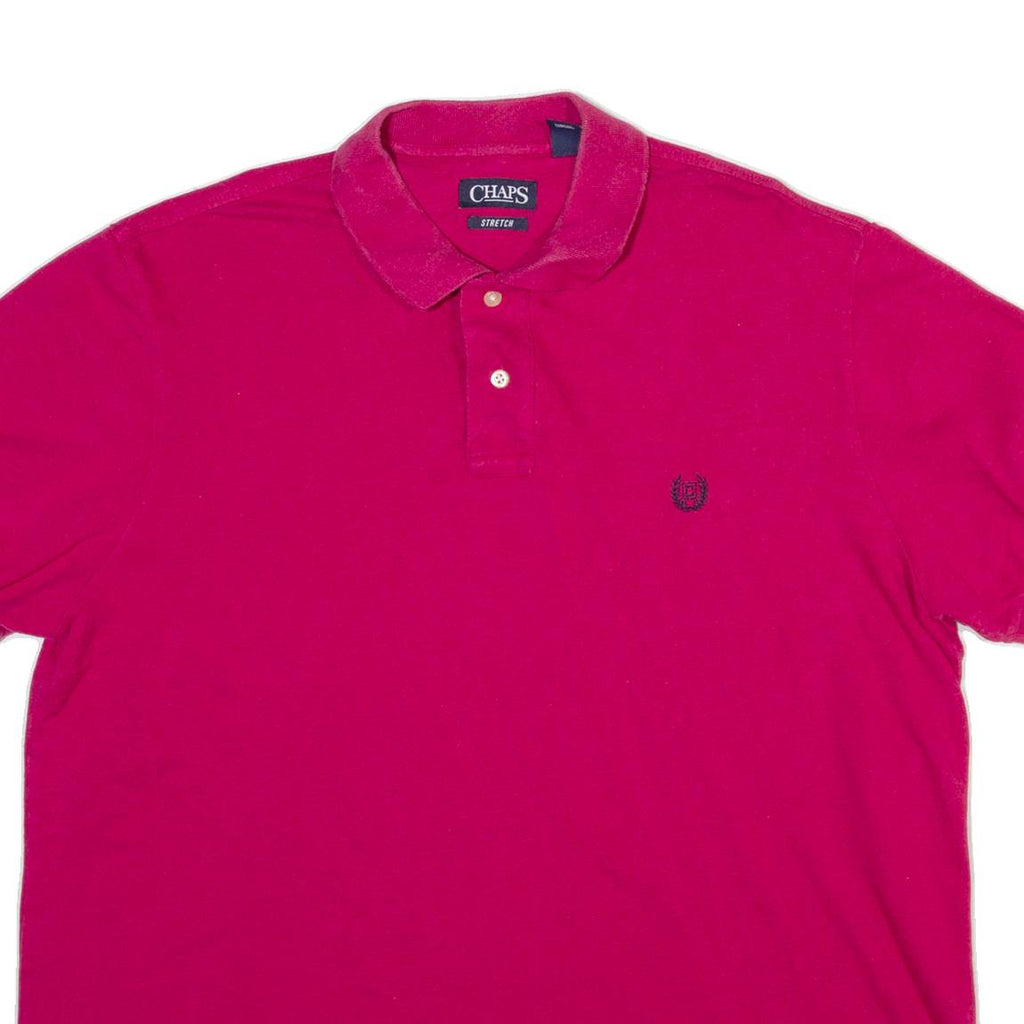 CHAPS Mens Polo Shirt Pink XL