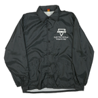 PLA-JAC Mens Black Armco Electric Repair Button Jacket L Polyester Plain