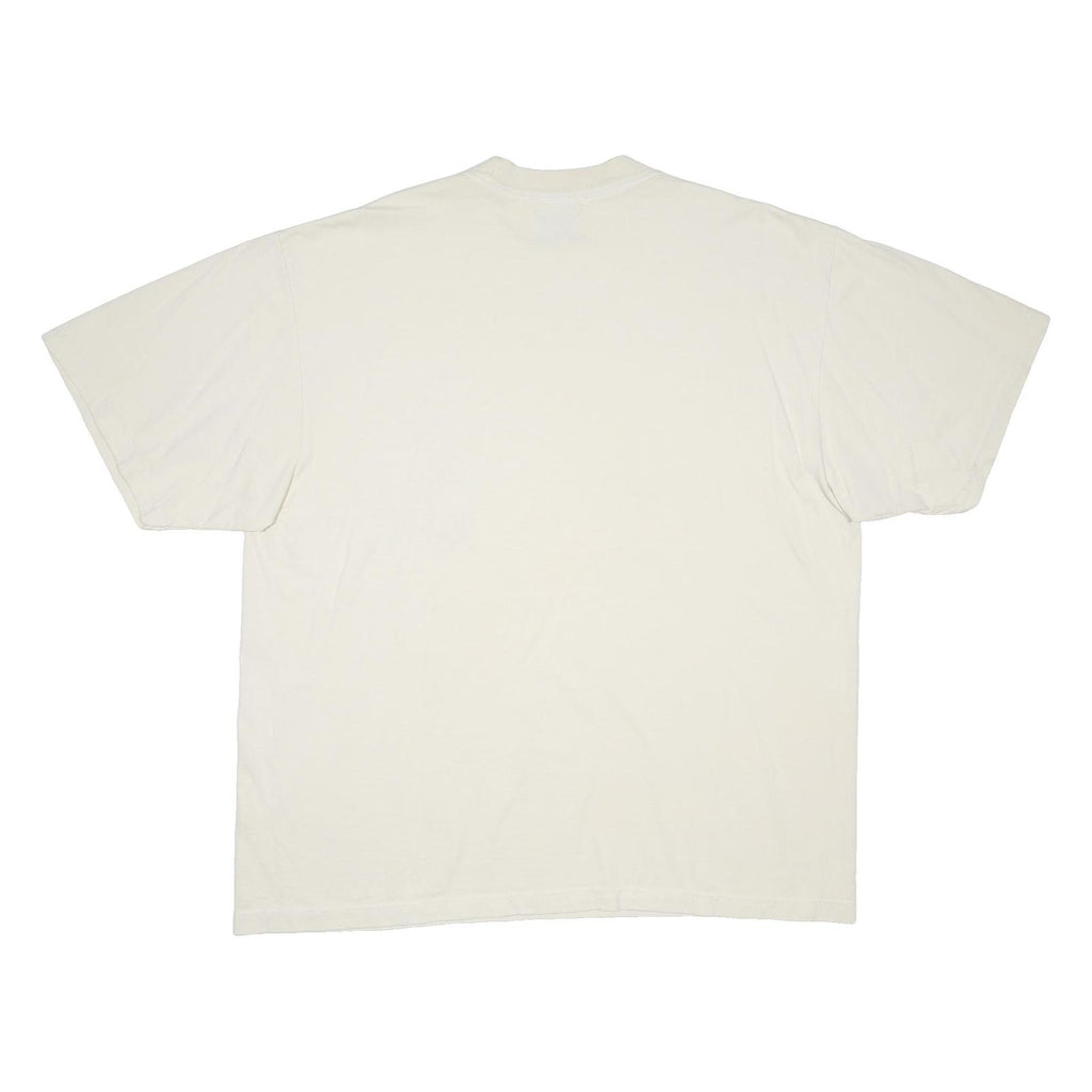GAME CHANGER Mens Cream Randy Moss Graphic T-Shirt XL Short Sleeve Crew Neck