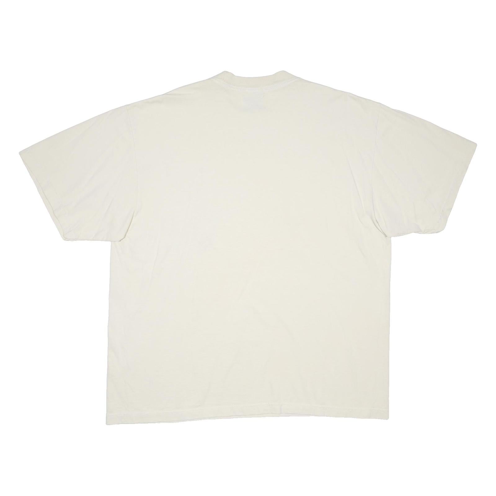 GAME CHANGER Mens Cream Randy Moss Graphic T-Shirt XL Short Sleeve Crew Neck