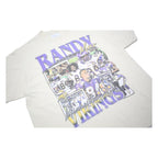 GAME CHANGER Mens Cream Randy Moss Graphic T-Shirt XL Short Sleeve Crew Neck