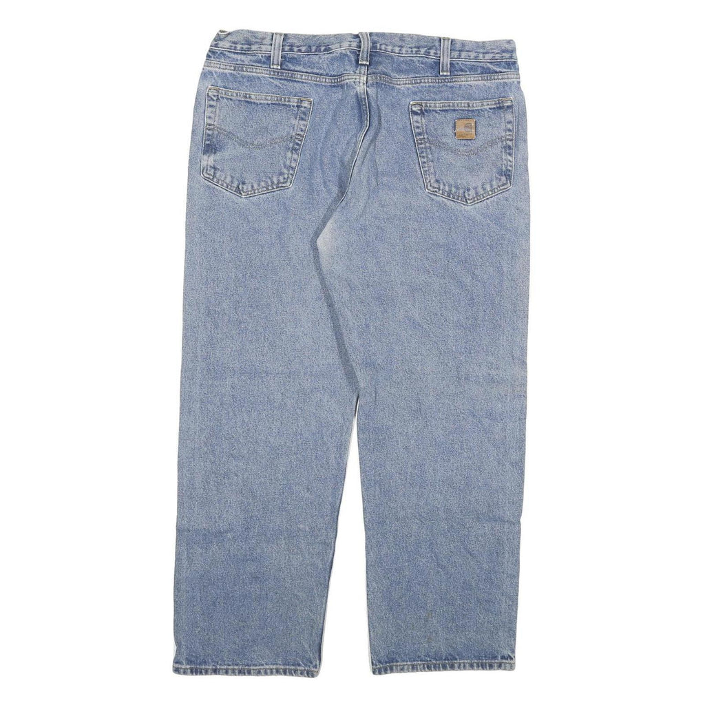 CARHARTT Mens Jeans Blue Relaxed Straight Denim Medium W40 L32 Workwear Casual