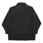 NAUTICA Mens Black Outdoor Jacket XL Cotton Blend Zip Pocketed Casual