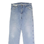 DICKIES Mens Jeans Blue Regular Straight Denim Light W34 L34 Classic Button