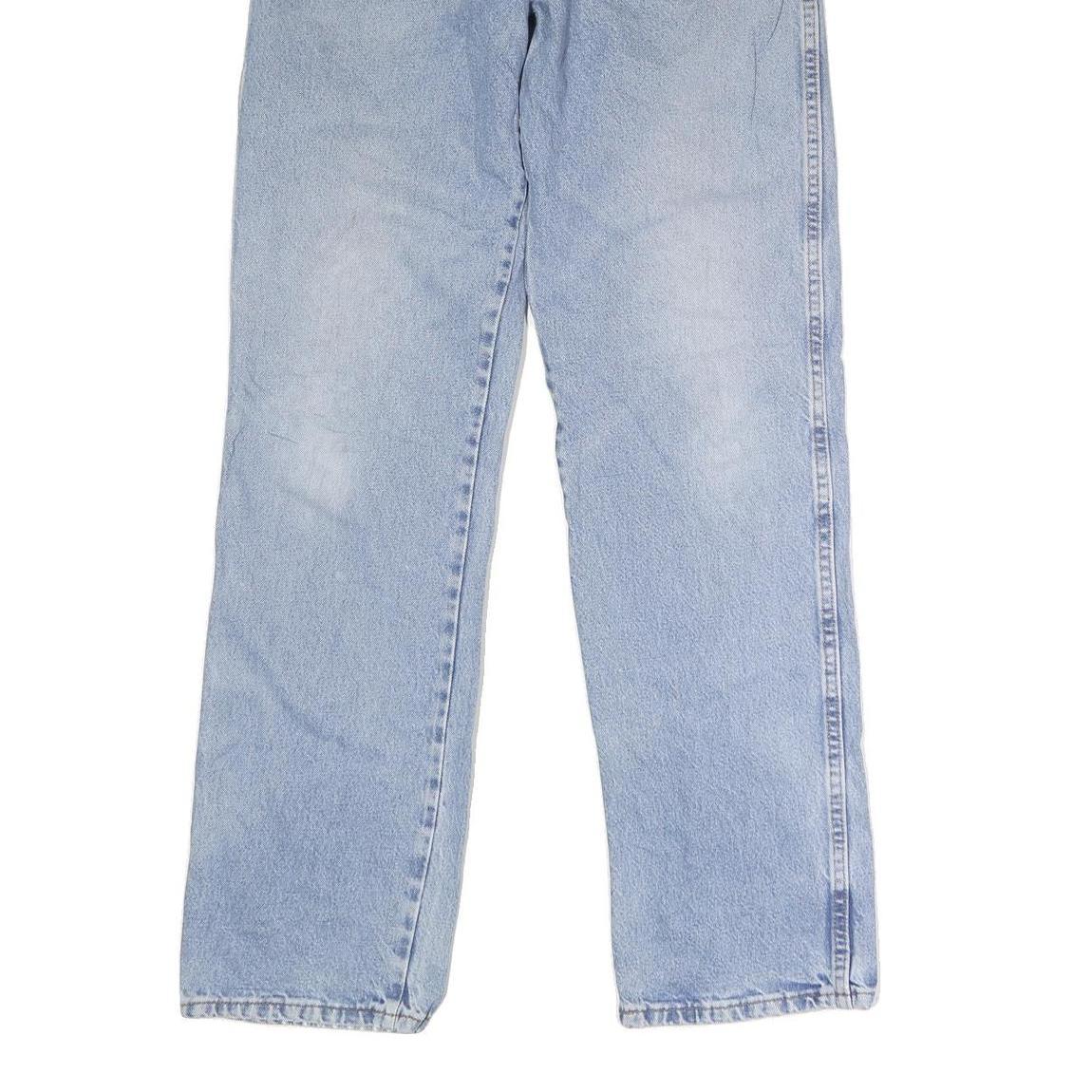 DICKIES Mens Jeans Blue Regular Straight Denim Light W34 L34 Classic Button