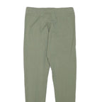 ADIDAS Womens Joggers Green & Black Slim Straight UK 10 W24 L25 Cotton Blend