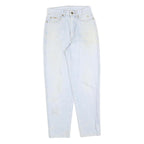 PUMA Womens Regular Fit Light Blue Denim Jeans W25 L26 Zip Closure Casual Style