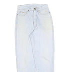 PUMA Womens Regular Fit Light Blue Denim Jeans W25 L26 Zip Closure Casual Style