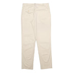 POLO RALPH LAUREN Womens Cotton Blend Beige Regular Fit Straight Trousers W32