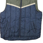 ARIZONA JEAN COMPANY Mens Blue & Green Jacket XL Polyester Blend Plain Zip Vest