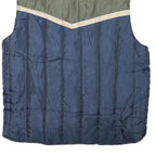 ARIZONA JEAN COMPANY Mens Blue & Green Jacket XL Polyester Blend Plain Zip Vest