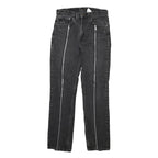 LEVI'S Mens Black Regular Straight Denim Jeans W31 L32 Zip Cotton Blend