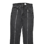 LEVI'S Mens Black Regular Straight Denim Jeans W31 L32 Zip Cotton Blend