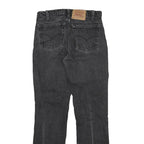 LEVI'S Mens Black Regular Straight Denim Jeans W31 L32 Zip Cotton Blend