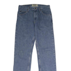 WRANGLER Mens Jeans Blue Regular Straight Denim Medium W32 L34 Classic Zip