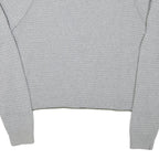 CALVIN KLEIN Womens Grey Plain Cotton Blend Jumper Crew Neck Basic Knit XL