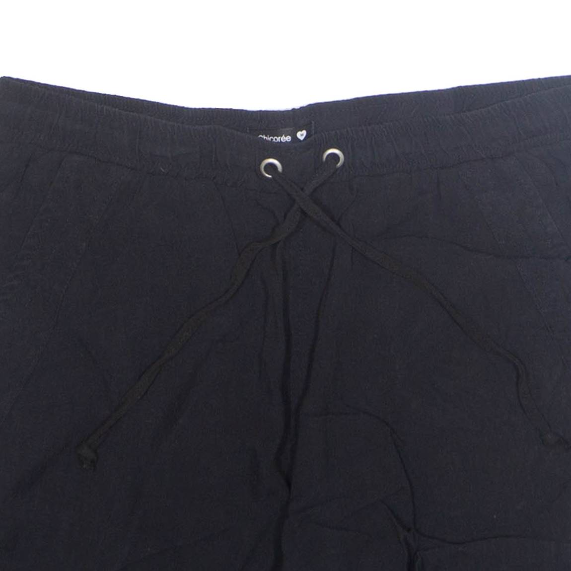 CHICOREE Womens Casual Shorts Black M W30