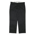 DICKIES Womens Black Cotton Blend Regular Straight Trousers W37 L31 Workwear Zip