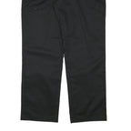 DICKIES Womens Black Cotton Blend Regular Straight Trousers W37 L31 Workwear Zip