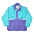 AQUA GUARD Mens Turquoise & Purple Outdoor Jacket XL Polyester Blend Colourblock