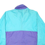AQUA GUARD Mens Turquoise & Purple Outdoor Jacket XL Polyester Blend Colourblock