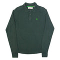 ORIGINAL PENGUIN Mens Jumper Green Collared Tight Knit S