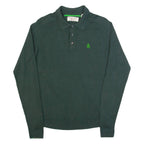 ORIGINAL PENGUIN Mens Jumper Green Collared Tight Knit S