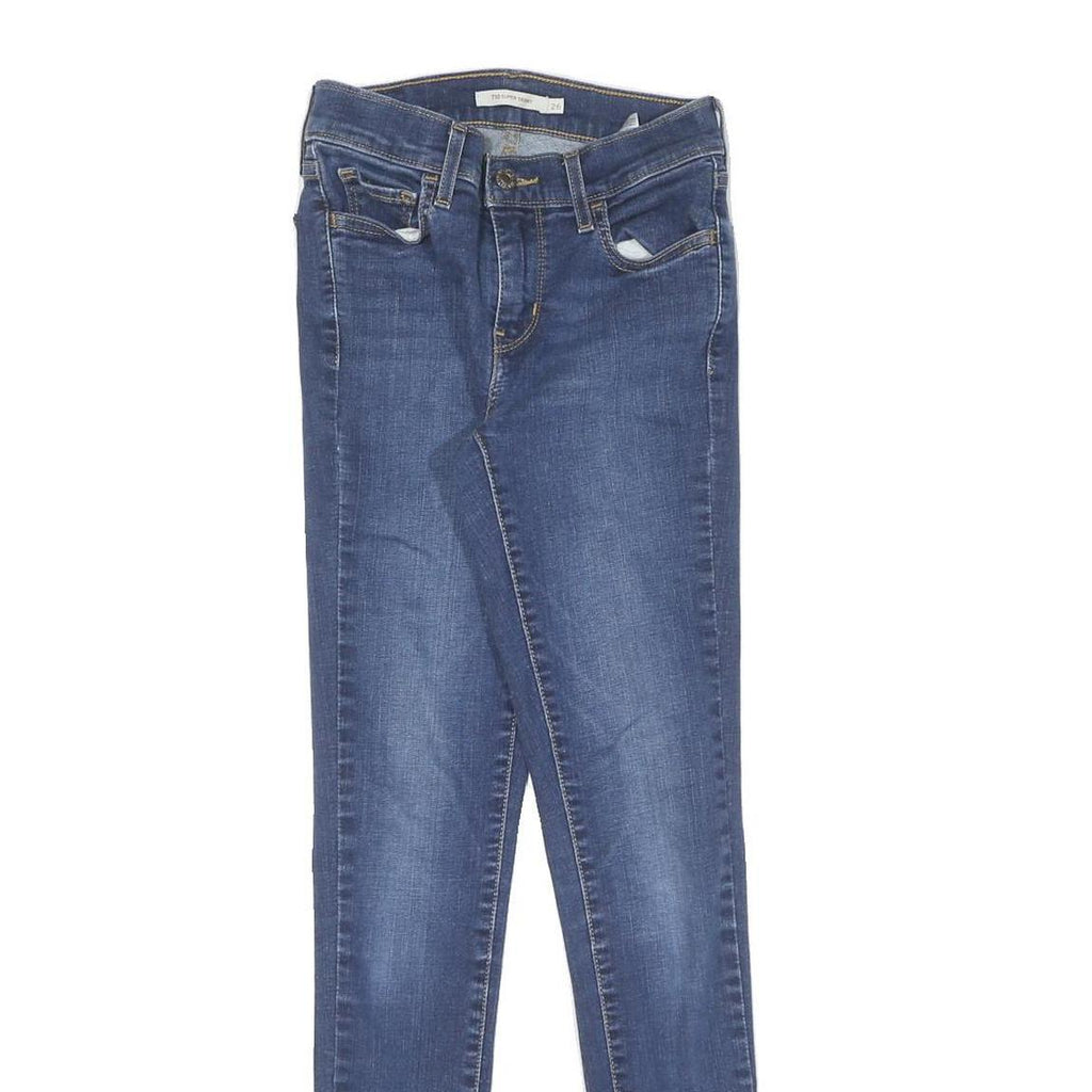 LEVI'S Womens Slim Blue Jeans Denim Medium W26 L30 Stretch Skinny