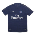 NIKE Mens Navy Blue Paris Saint-Germain Football Shirt M Short Sleeve Crew Neck