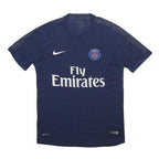 NIKE Mens Navy Blue Paris Saint-Germain Football Shirt M Short Sleeve Crew Neck