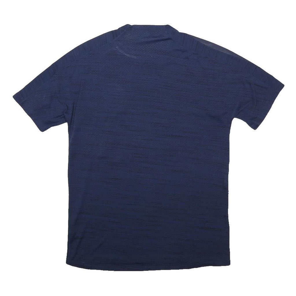NIKE Mens Navy Blue Paris Saint-Germain Football Shirt M Short Sleeve Crew Neck